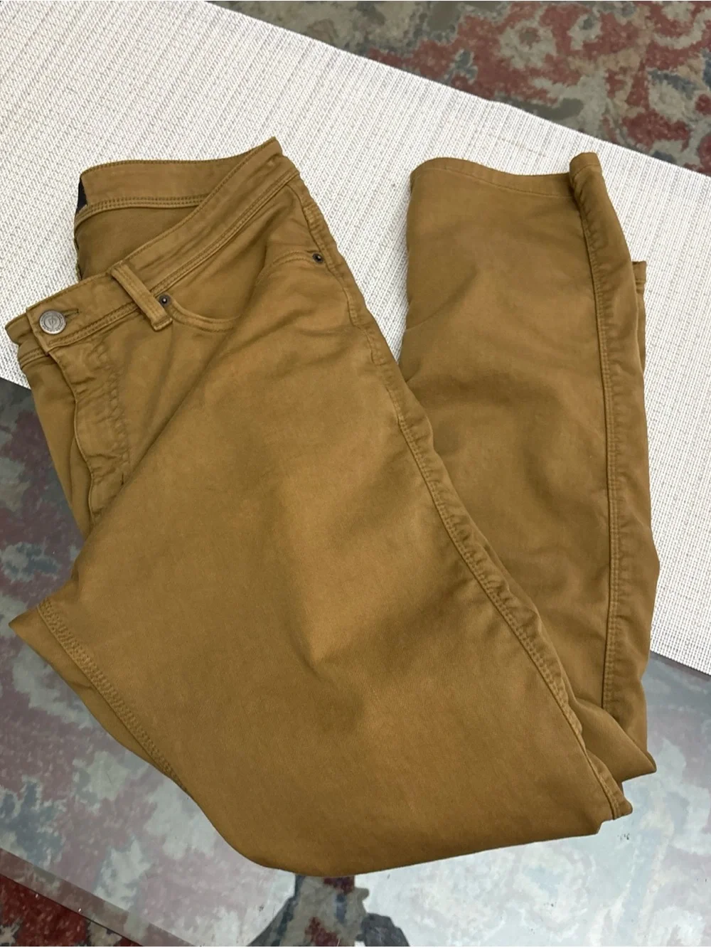 DU/ER Men's Slim Chinos in Caramel Tan